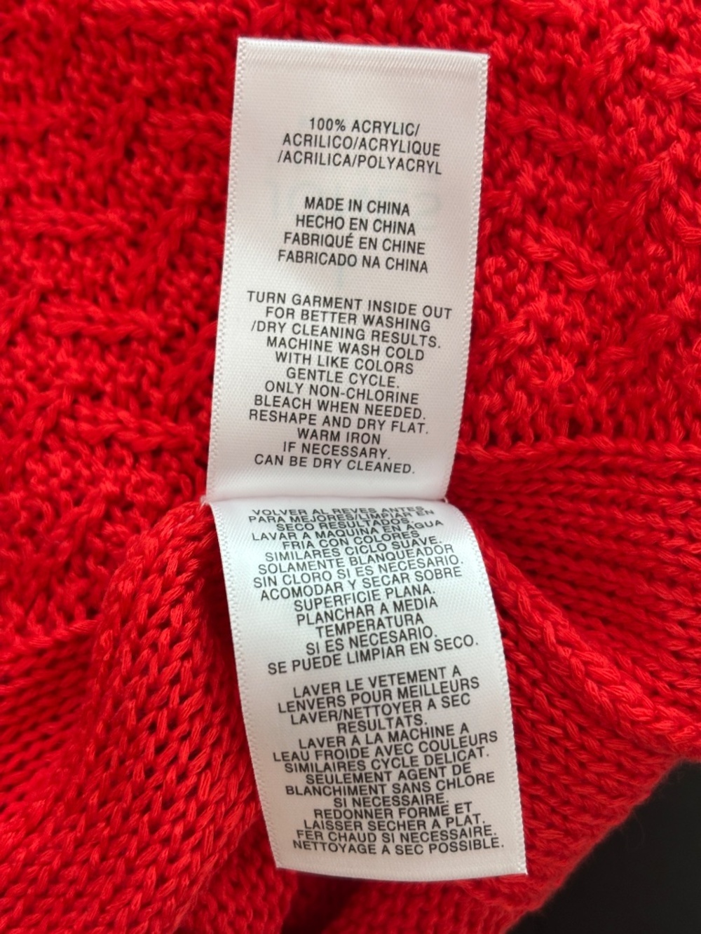 Jones New York Crew Neck Sweater Red Size L - Picture 11 of 11
